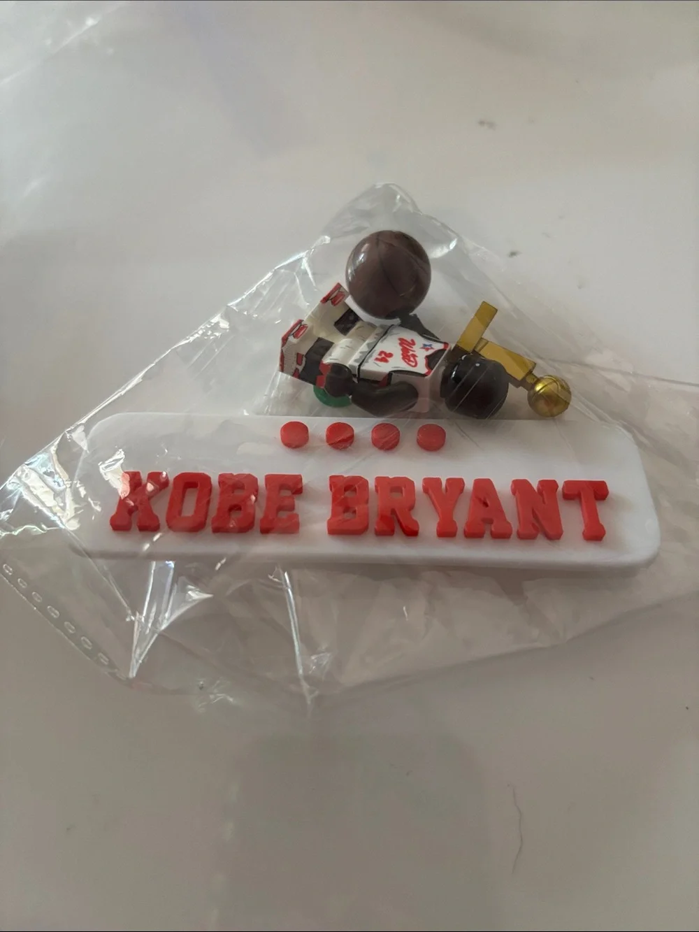 Kobe Bryant Custom Mini Figure with White Stand